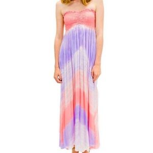 4 for $20 — Women's Strapless Maxi Dress - Pink and Purple